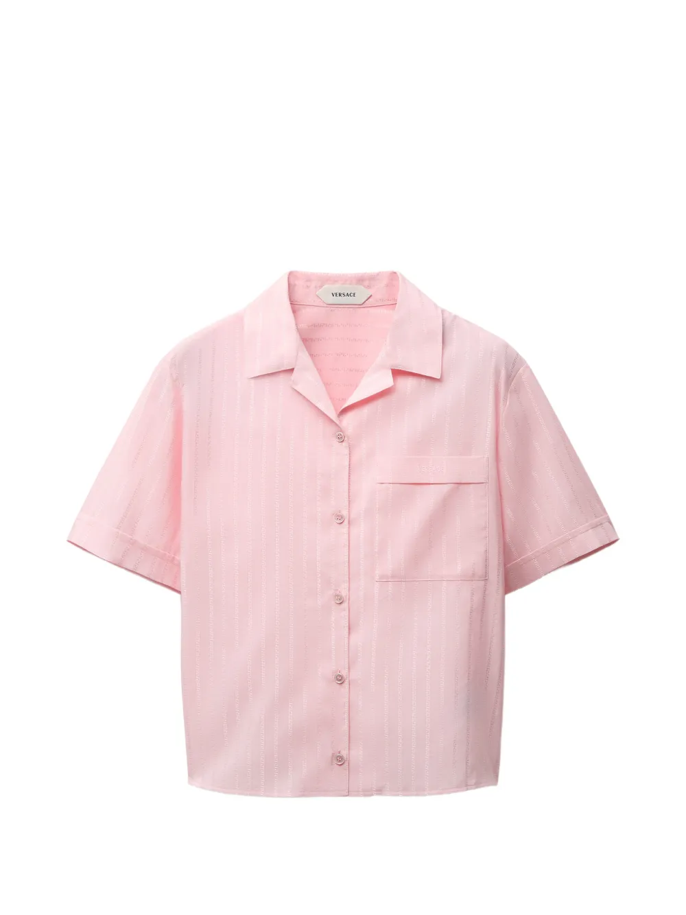 Versace Greca-pattern short-sleeve shirt - Rosa