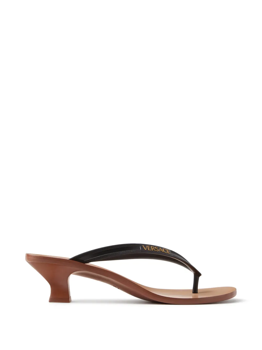 Versace Sophie rubber thong sandals 40mm - Schwarz