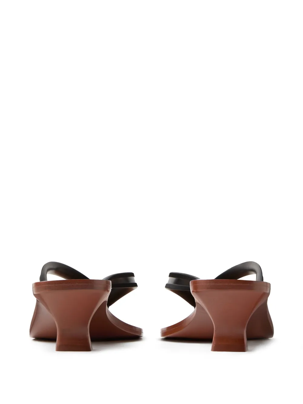 Versace Sophie rubber thong sandals 40mm Zwart