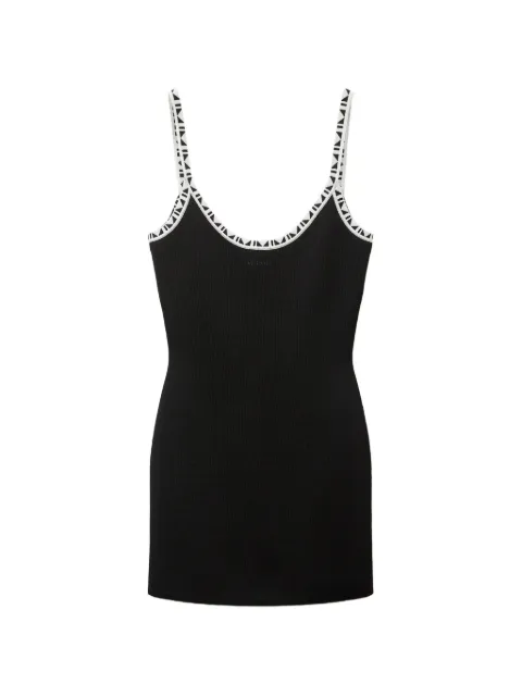 Versace stretch viscose jacquard mini dress