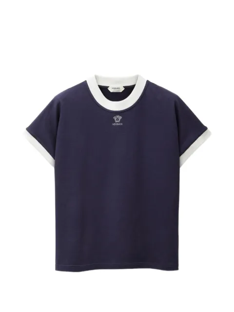 Versace embroidered-logo stretch cotton-jersey slim T-shirt