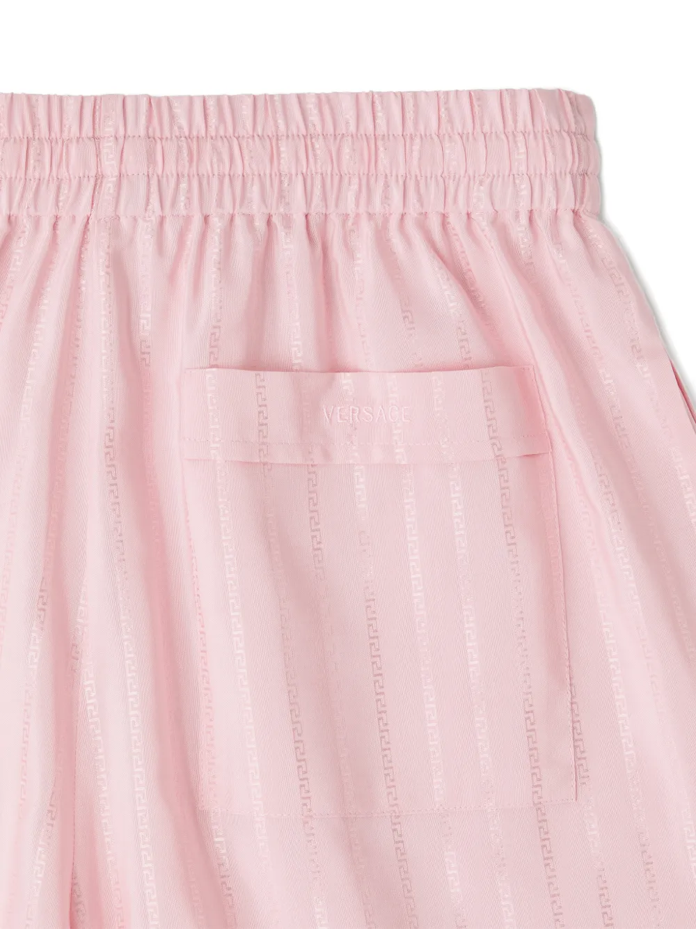  Versace Short à Motif Greca - Rose 