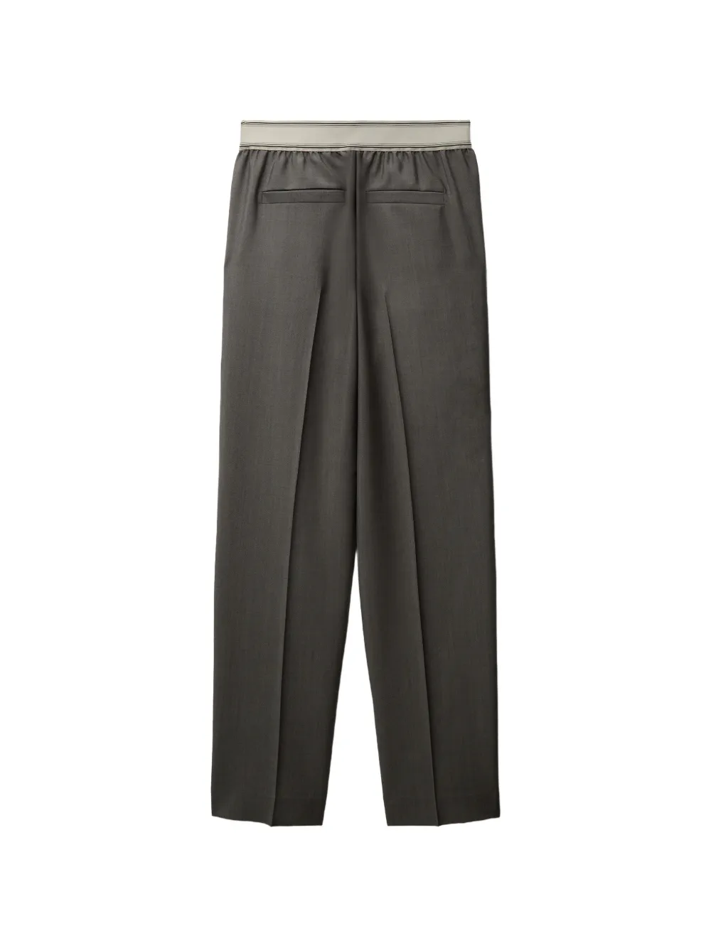 Versace Broek van wol-mohair Grijs