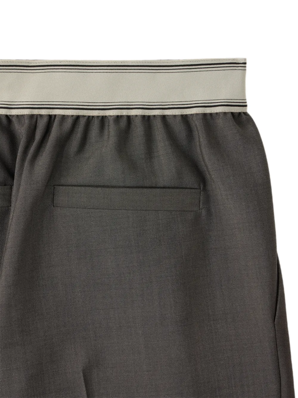 Versace Broek van wol-mohair Grijs