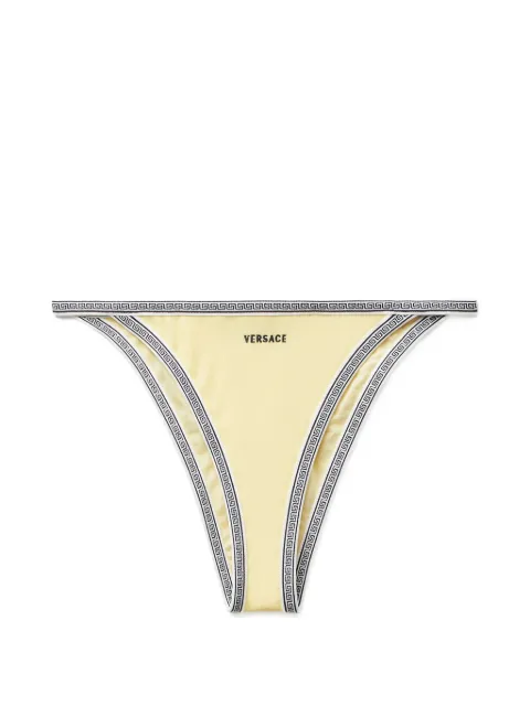 Versace embroidered-logo bikini bottoms