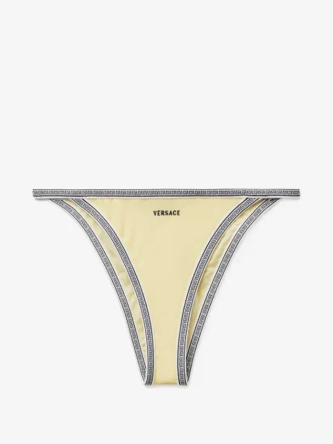 Versace bikini bottom con logo bordado