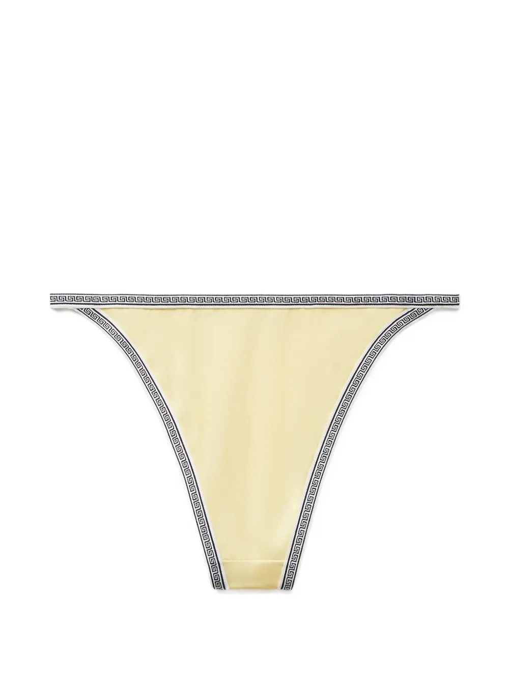 Versace Bikinislip met geborduurd logo Geel