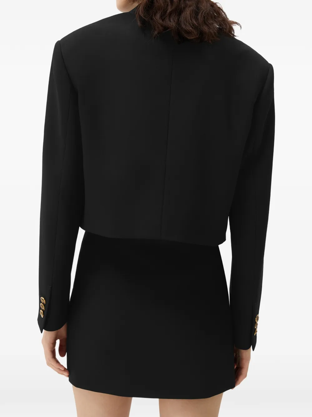 Versace Cropped jack met Medusa-hardware Zwart