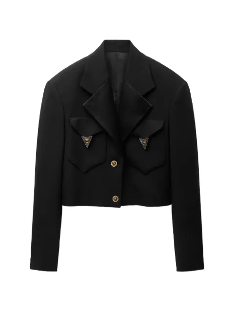 Versace Medusa-hardware cropped jacket