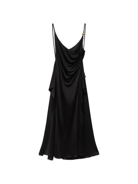 Versace draped Medusa-hardware dress