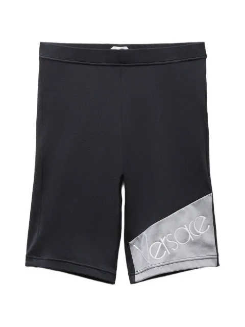 Versace embroidered-logo bicycle shorts