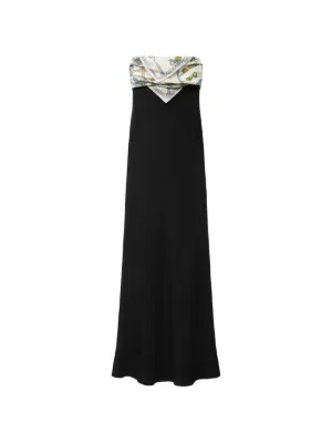 versace evening dresses for sale Versace Embroidered Silk Midi Evening Dress, Female, Green, 40
