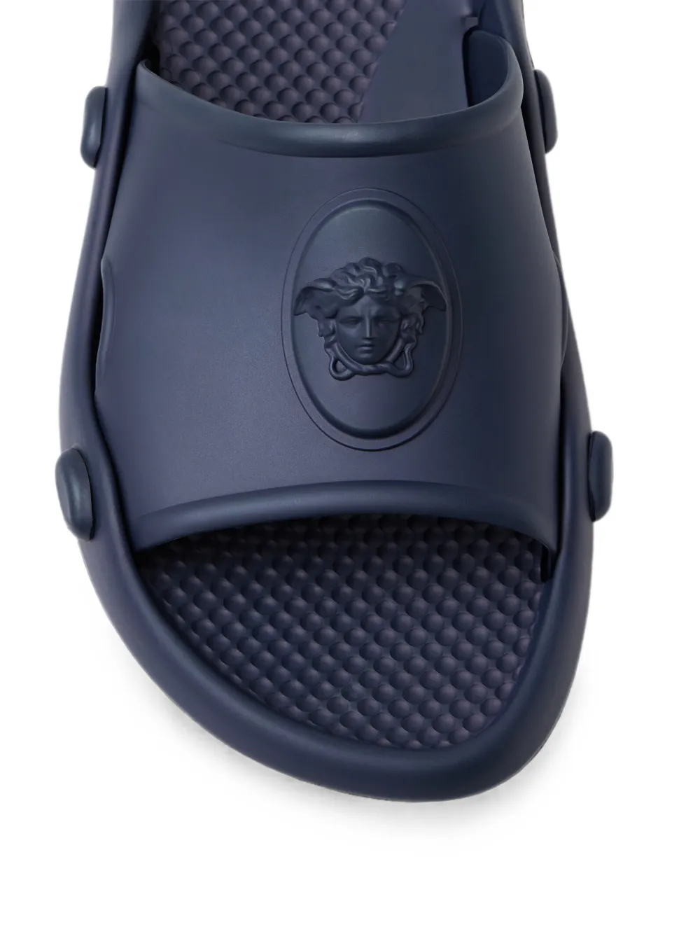 Versace Nettuno rubber slides Blauw
