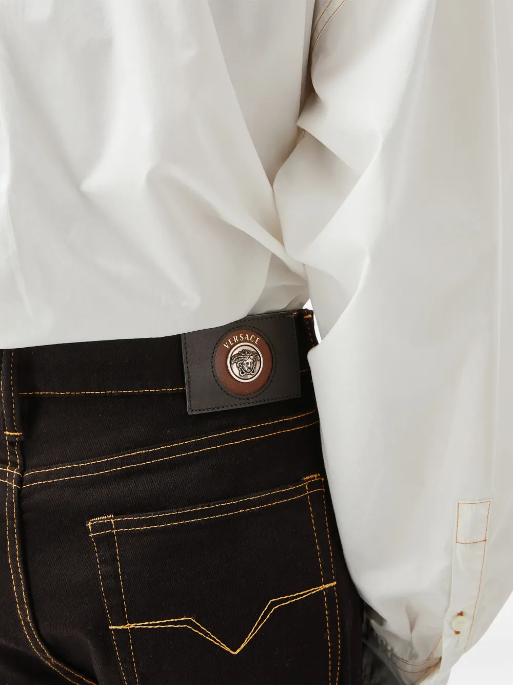 Versace Jeans met toelopende pijpen Zwart