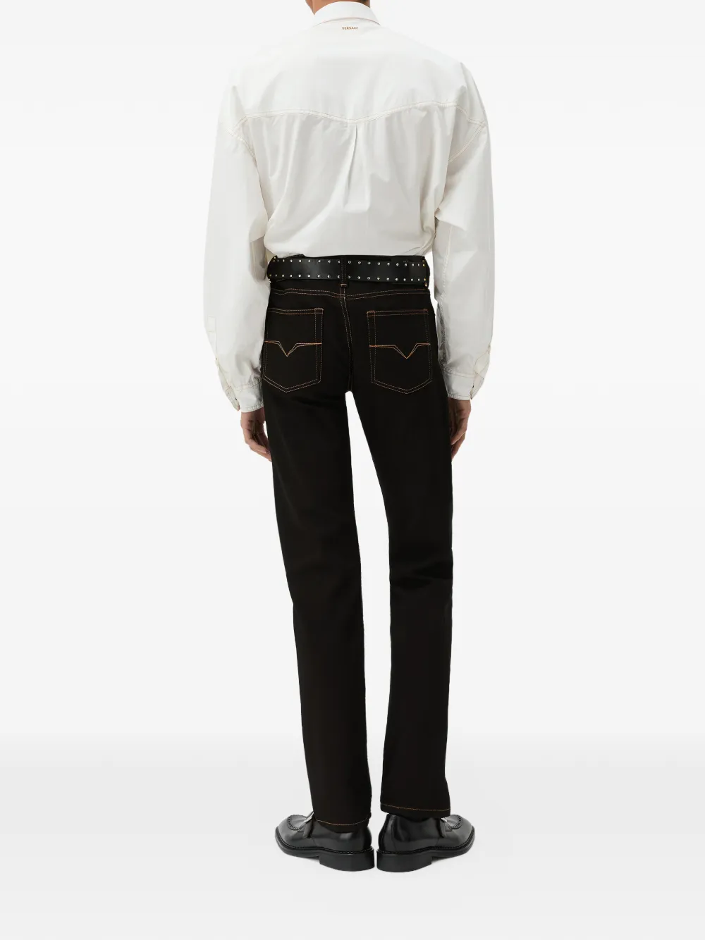Versace Jeans met toelopende pijpen Zwart