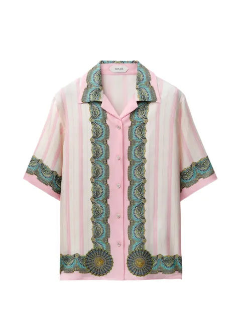 Versace printed silk twill shirt