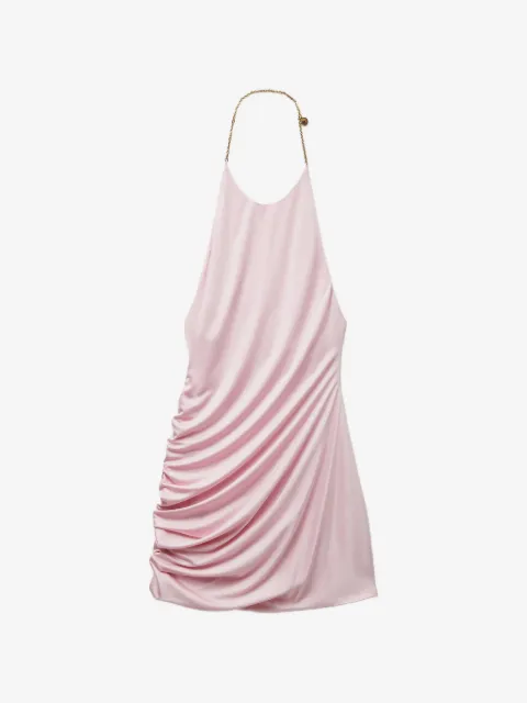 Versace viscose-jersey draped mini dress