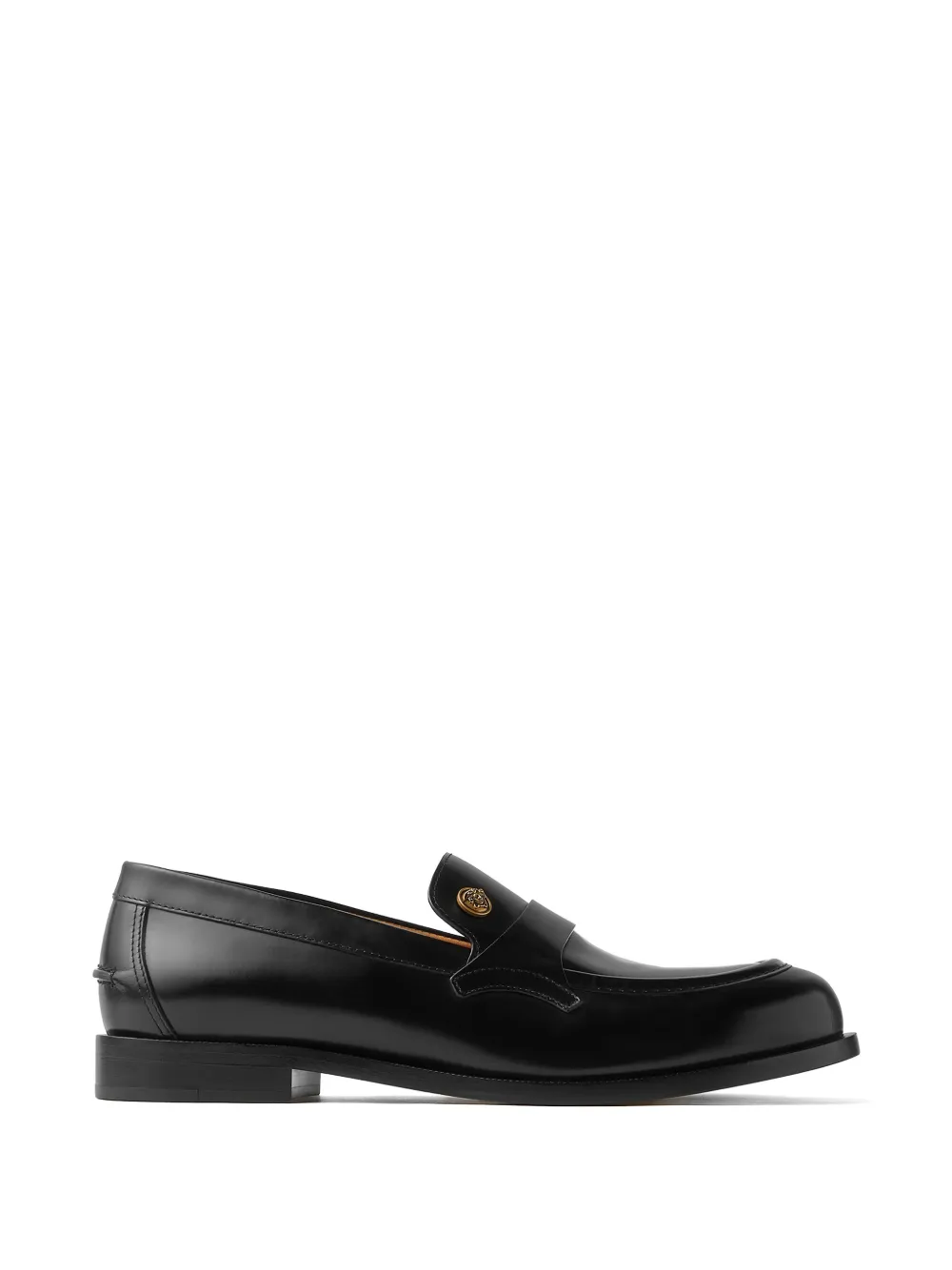 Versace メドゥーサ ビギー レザーローファー | ブラック | Image 1
