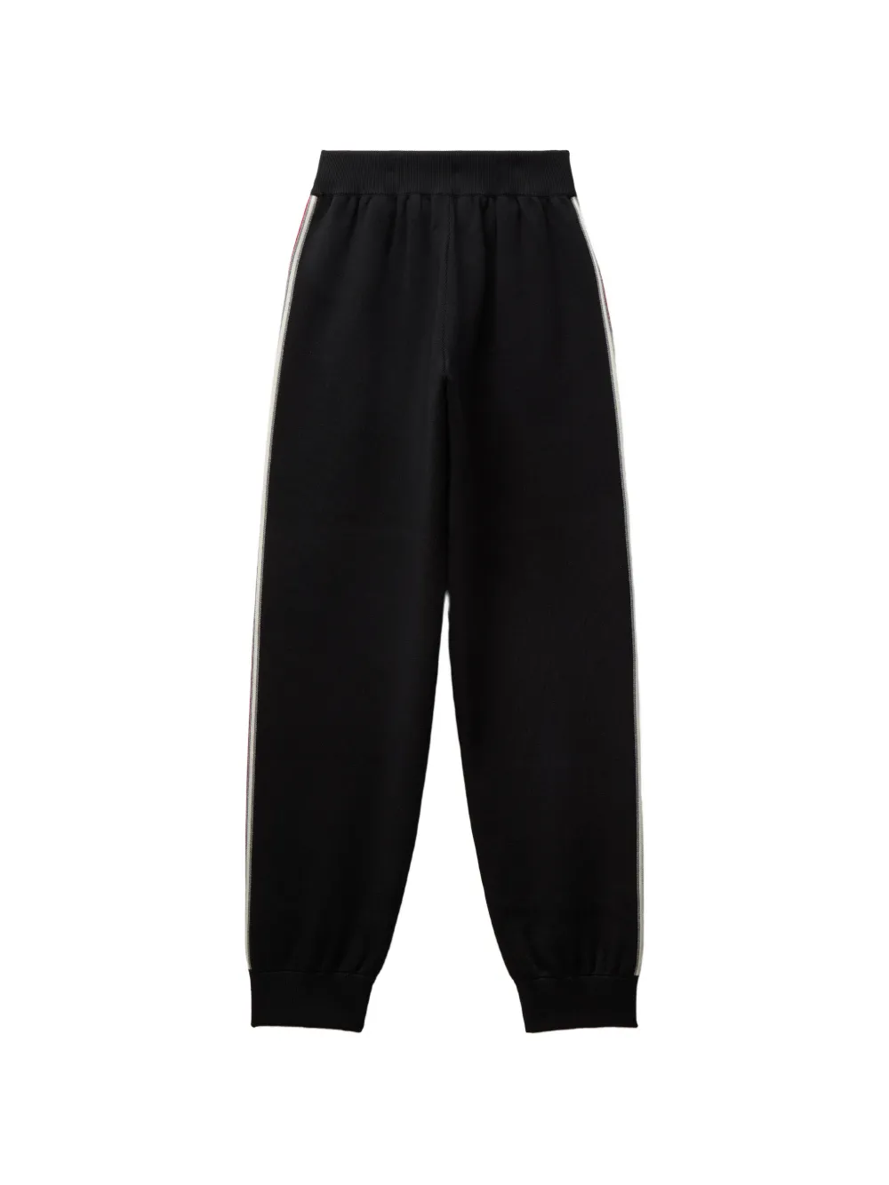 Versace logo-embroidered side-stripe track pants - Black