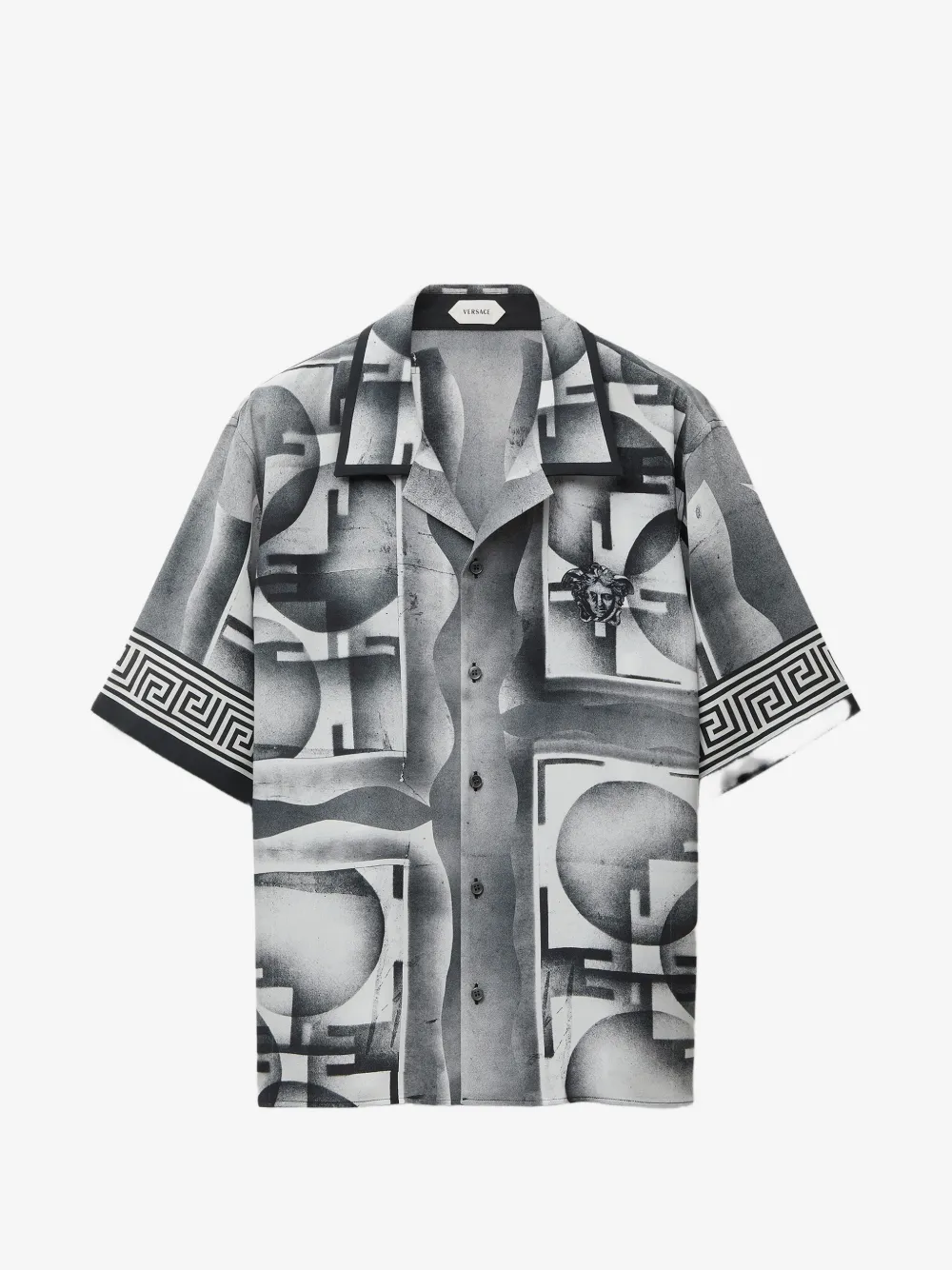 Versace Greca-print shirt | Black | Image 1