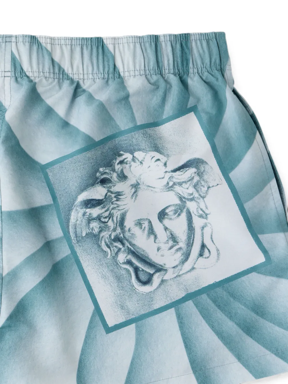 Versace Zwembroek met print Blauw