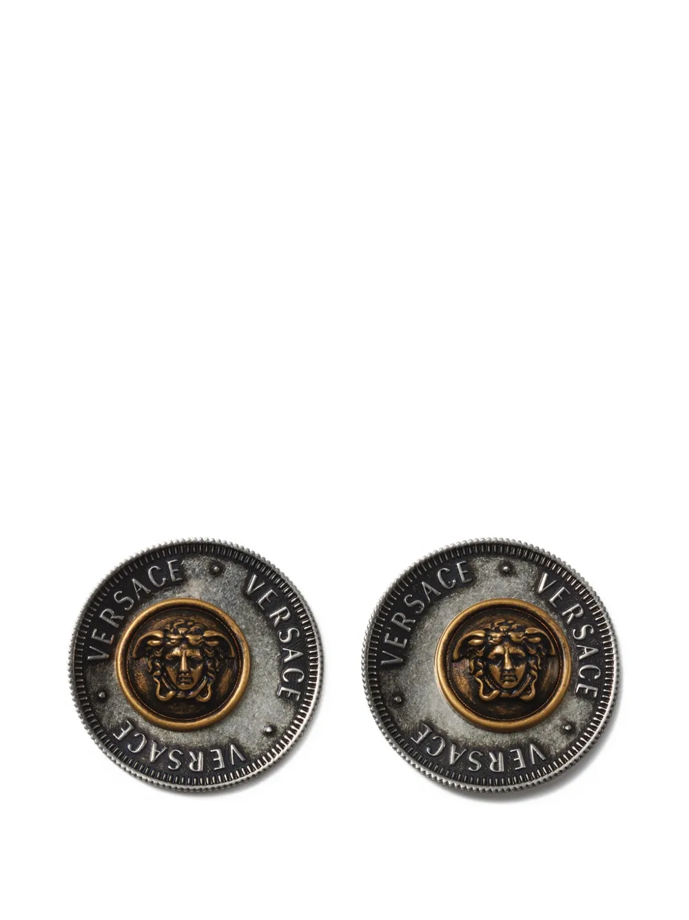 Versace Icon Coins Ohrringe - Silber