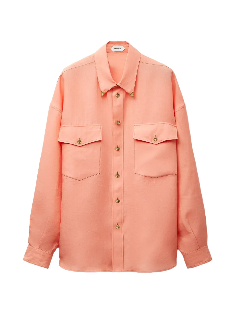 Versace linen relaxed shirt - Rosa