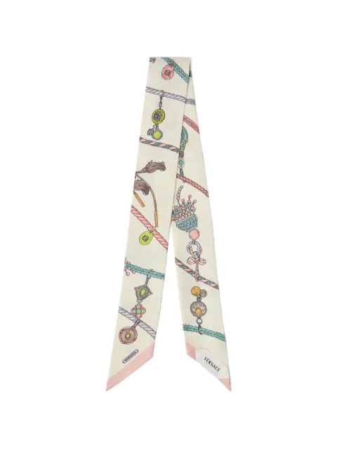 Versace printed silk twill ribbon