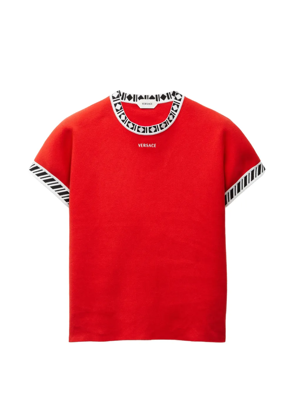 Versace playera tejida de algodón | rojo | Image 1