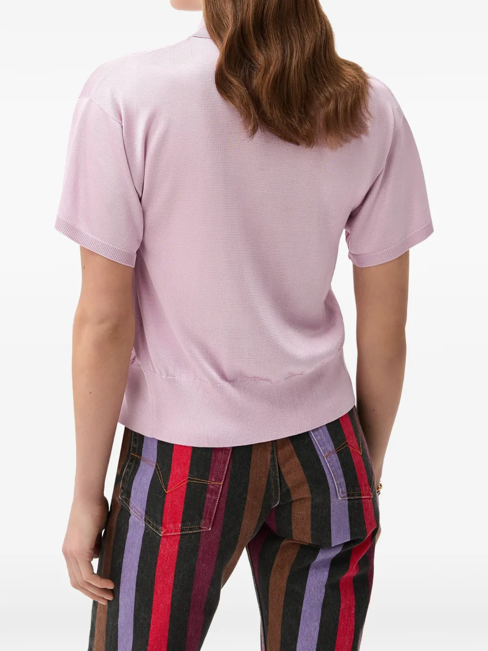 Versace Viscose polo Roze