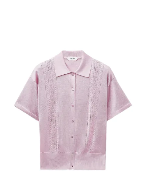 Versace viscose knit polo