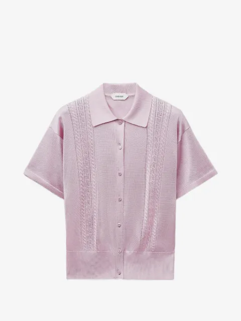 Versace viscose knit polo