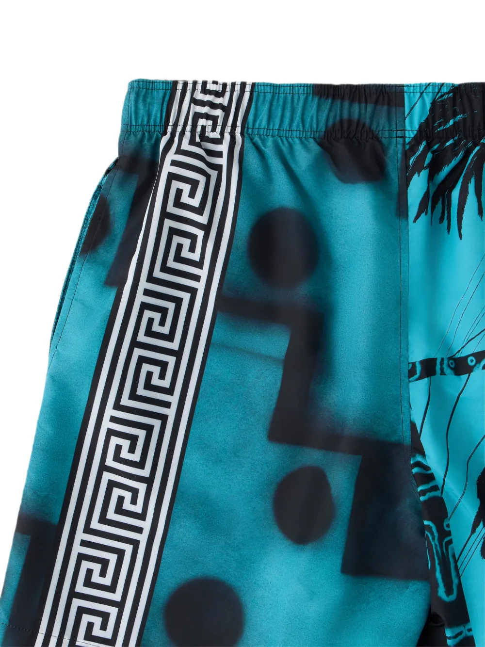 Versace Zwembroek met print Blauw