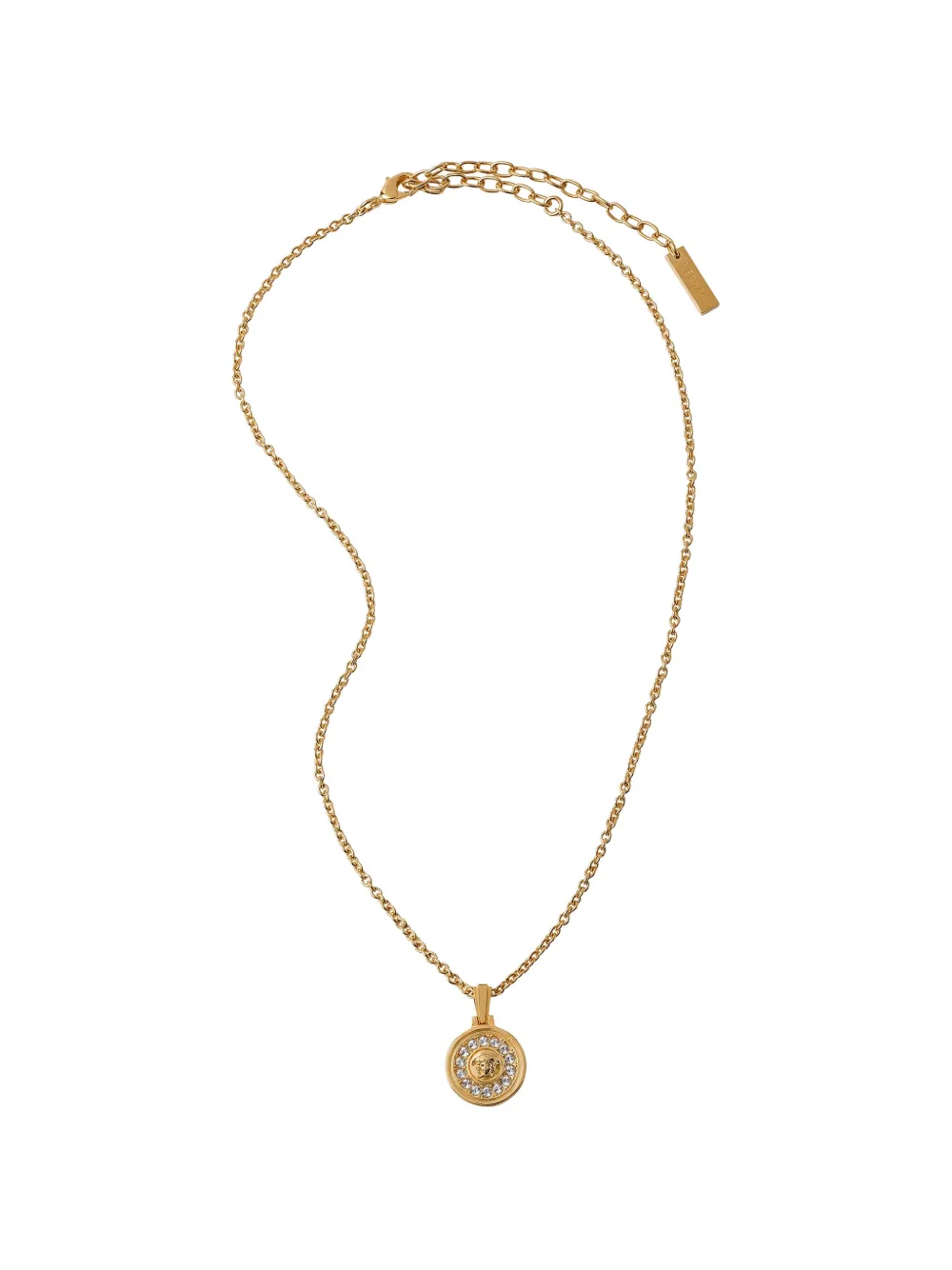 Versace Medusa crystal necklace - Gold