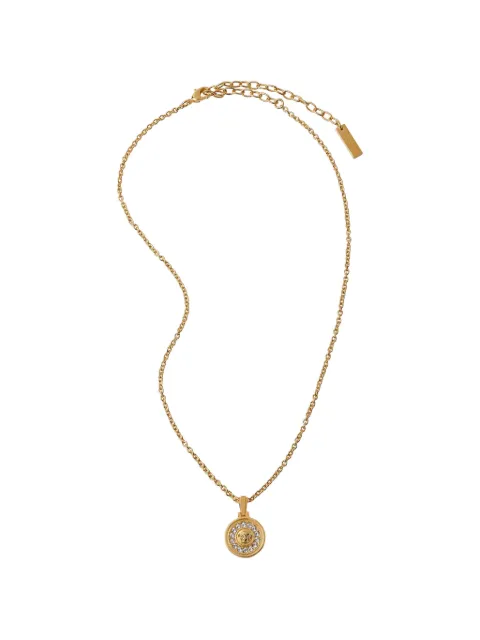 Versace Medusa crystal necklace