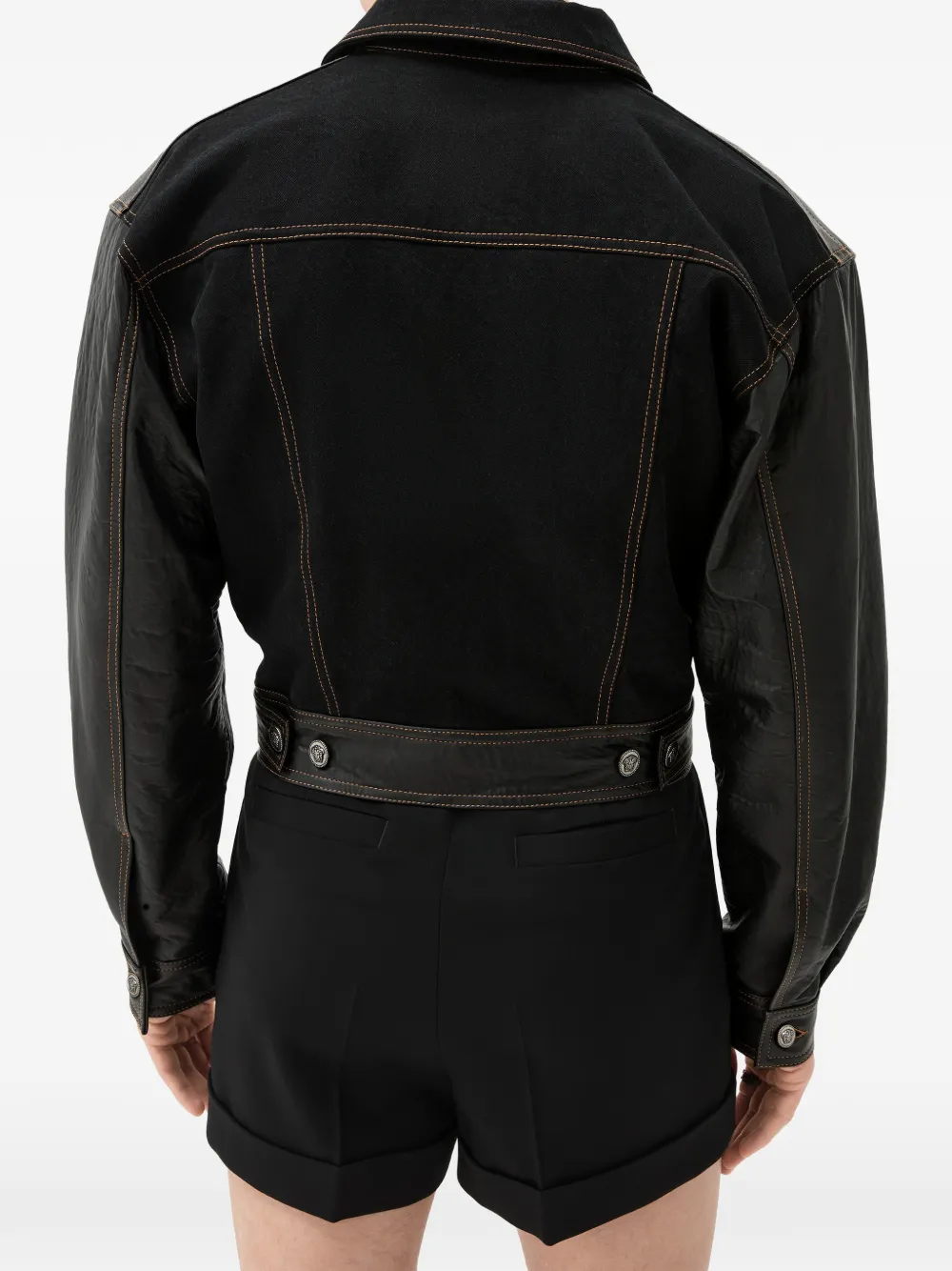 Versace Jack met contrasterend vlak Zwart
