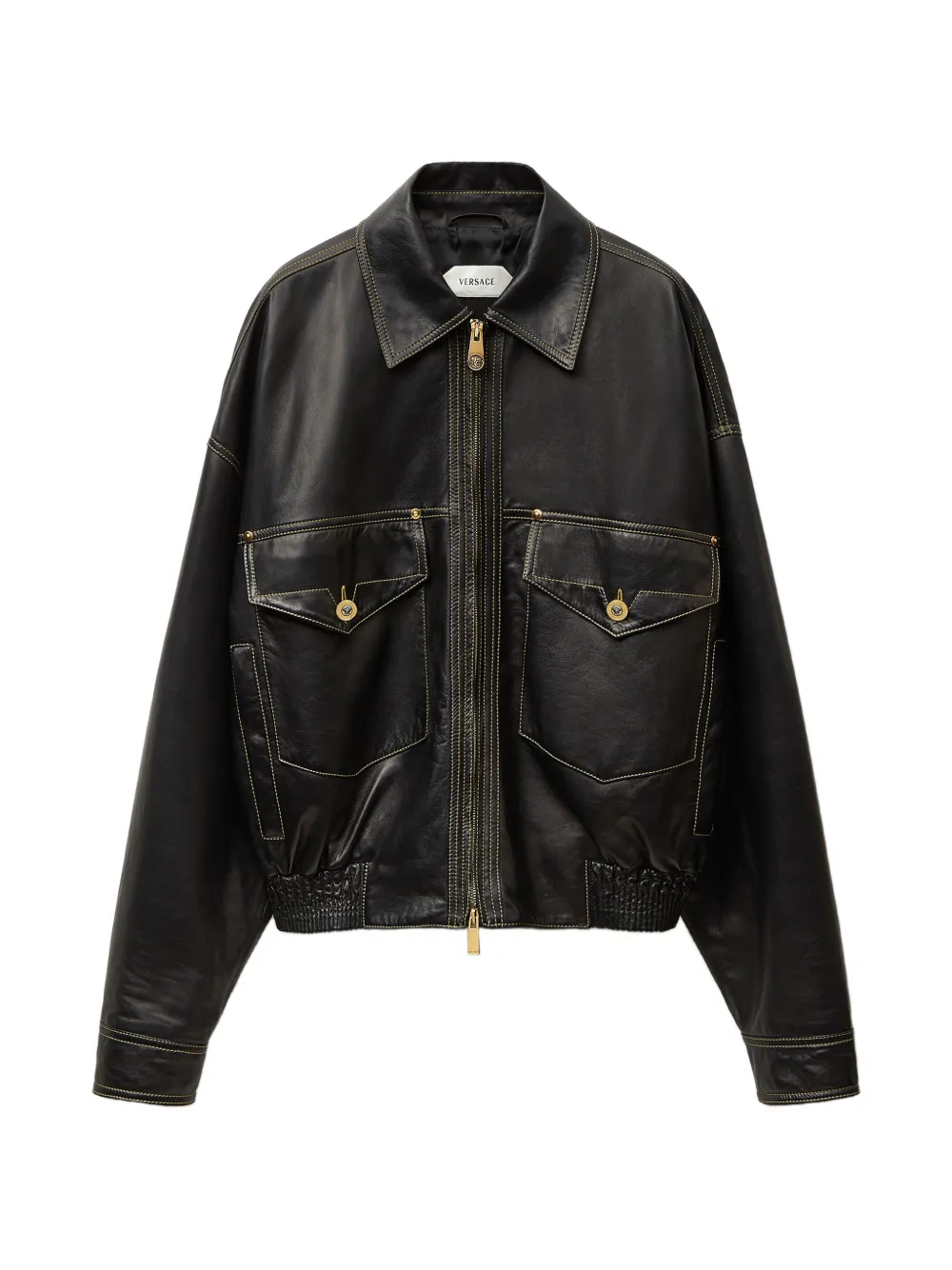 Versace nappa blouson | Black | Image 1
