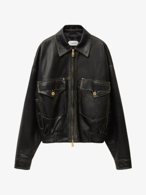 Versace nappa blouson