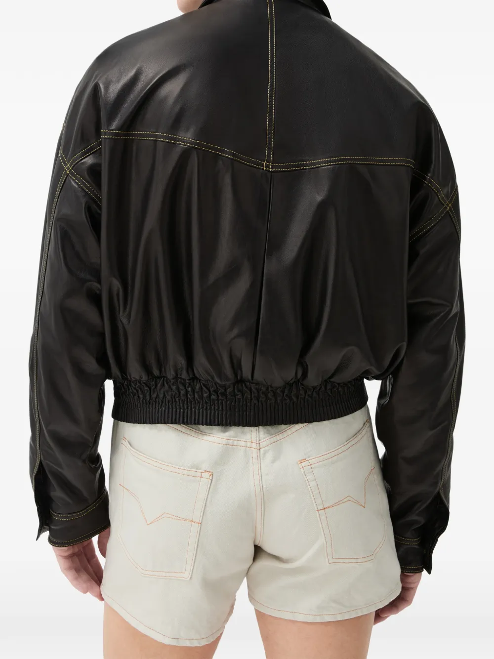 Versace Nappa bomberjack Zwart