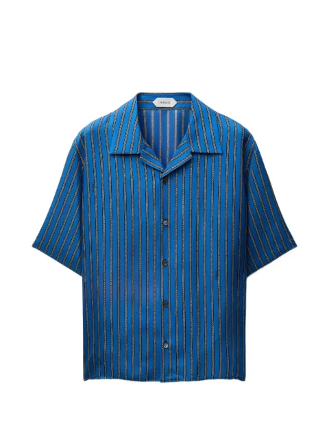 Versace printed silk twill shirt