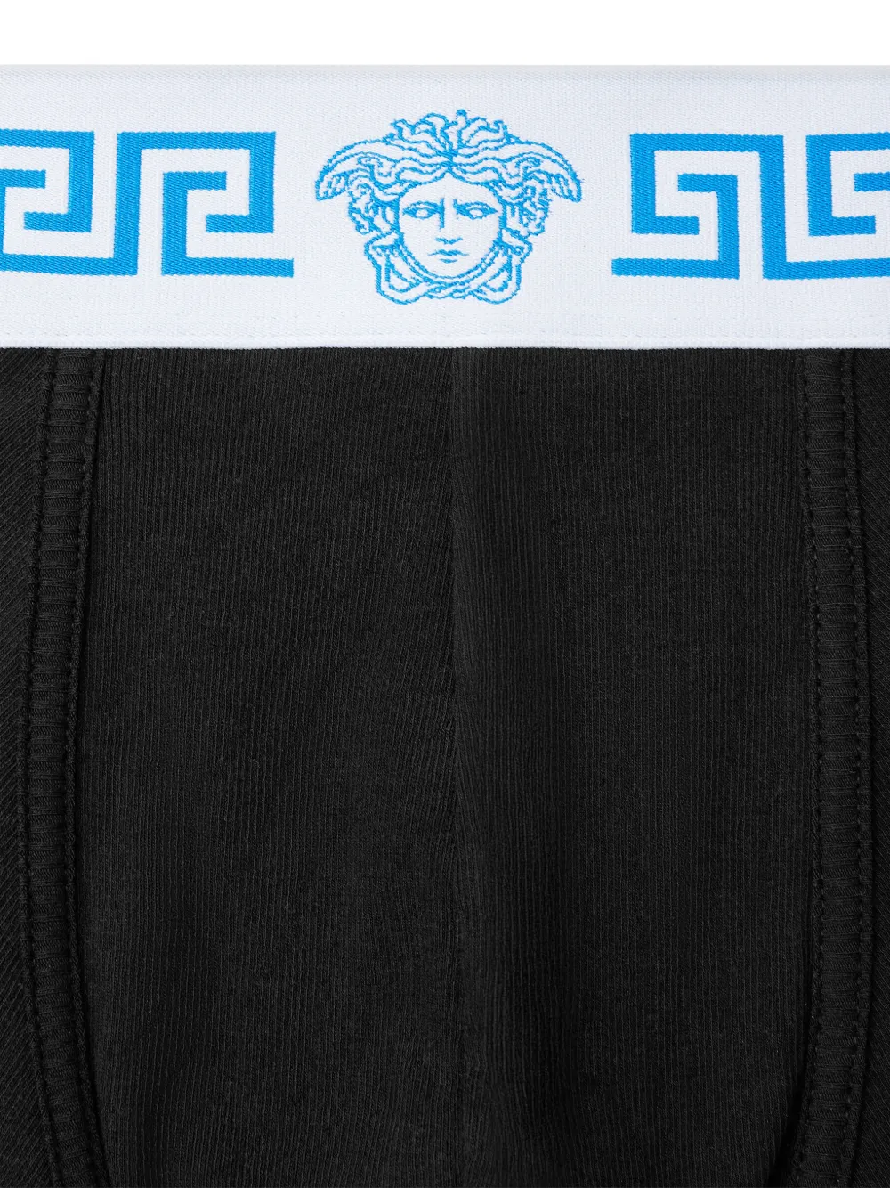 Versace Geribbelde katoenen-jersey boxershorts Zwart