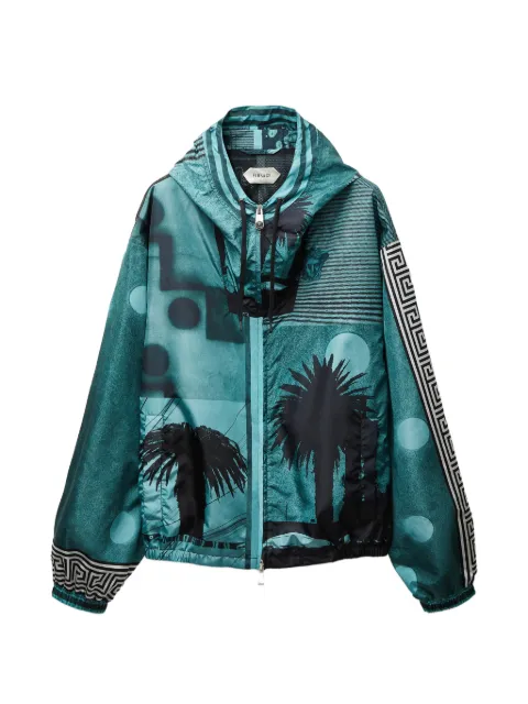 Versace printed nylon windbreaker