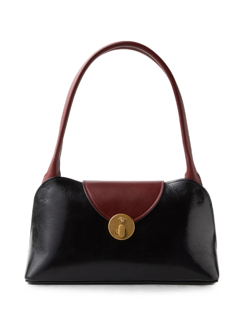 Versace Vivian small leather East/West shoulder bag - Nero