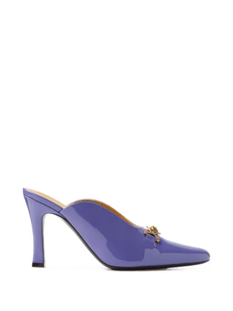 Versace Marisa patent mules 90 mm
