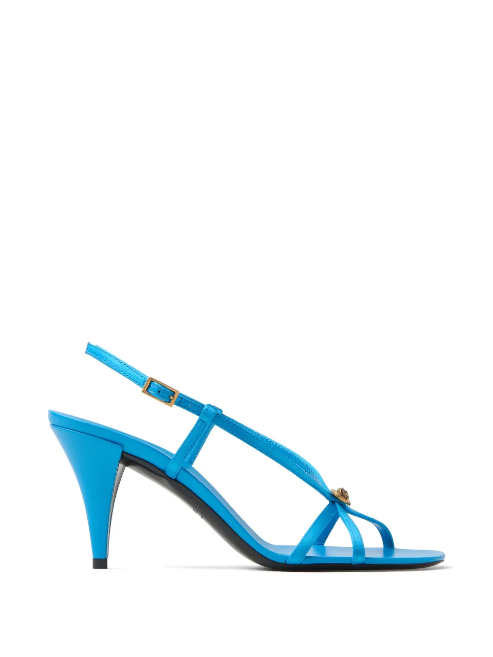 Versace Valentina satin sandals 80 mm - Blu