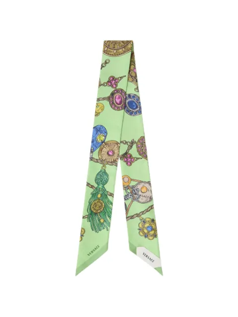 Versace printed silk twill ribbon