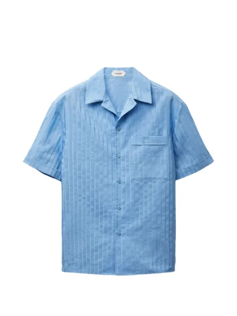 Versace jacquard cotton-silk regular shirt