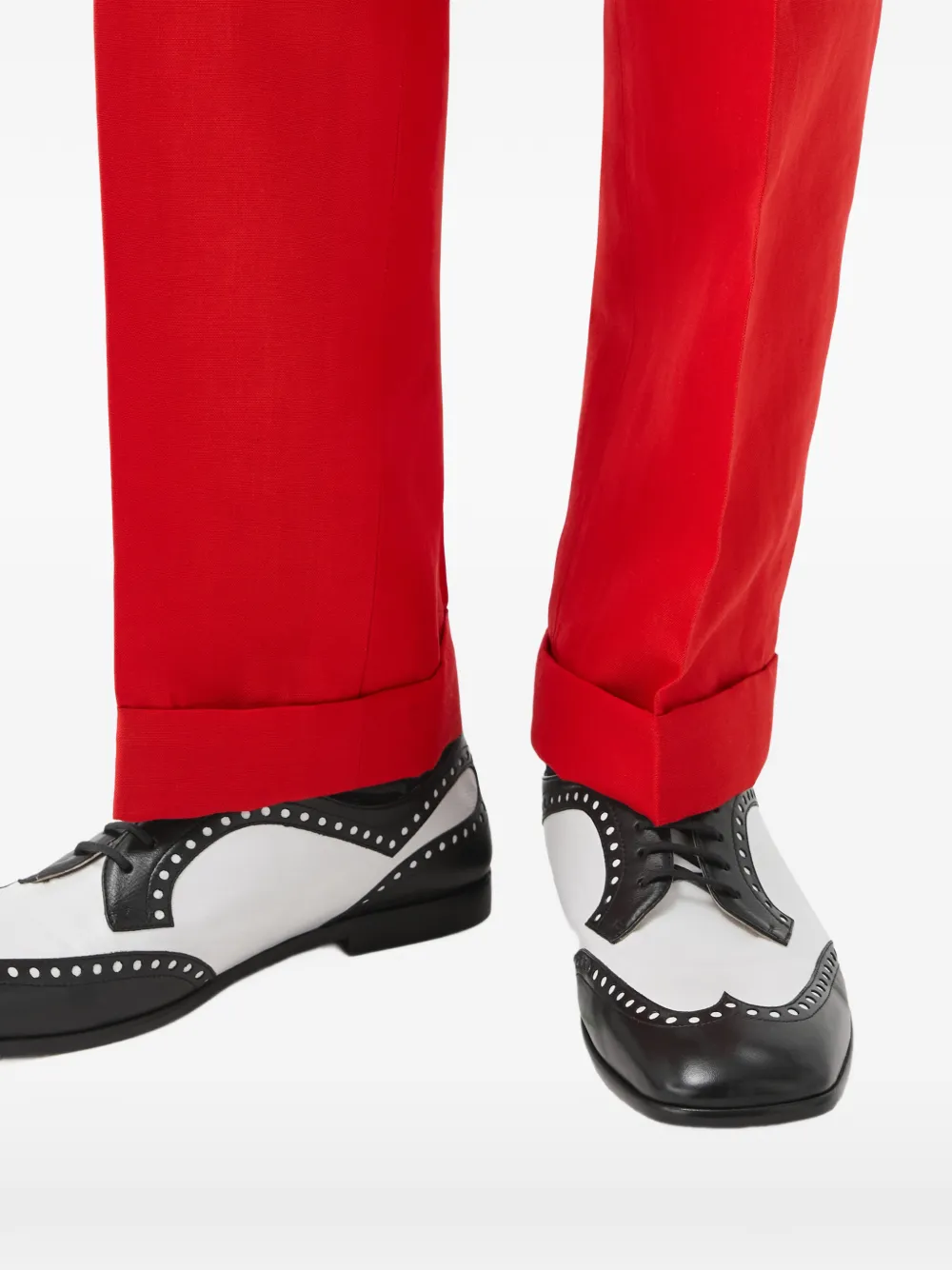 Versace Mick leren derby schoenen Zwart