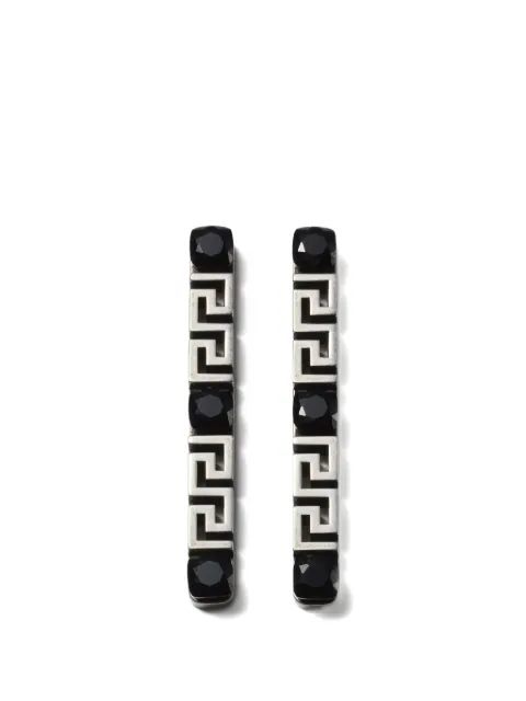 Versace Greca Ohrringe mit Kristallen