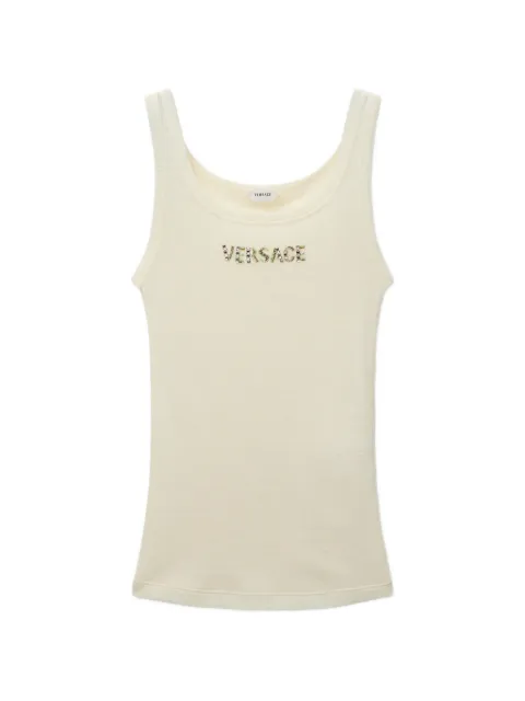 Versace top con detalle de cristales
